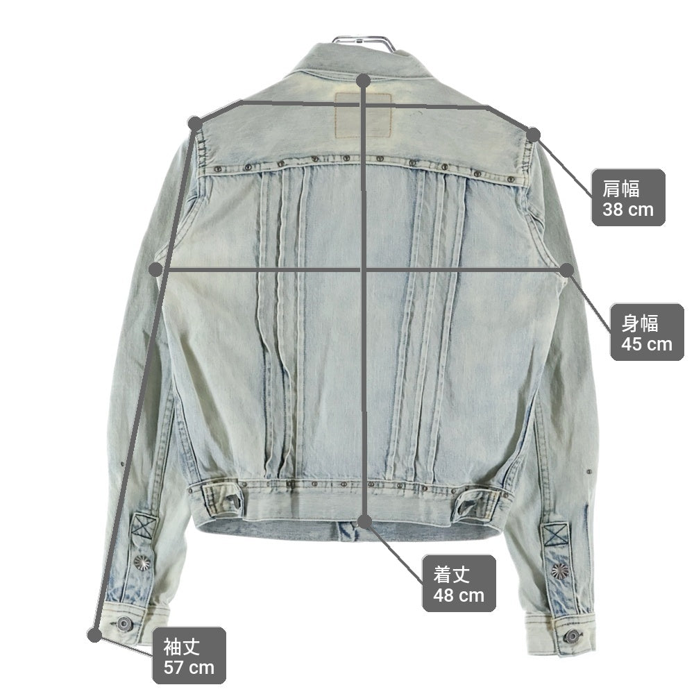 RRL(ダブルアールエル) コンチョスタッズ ボタンフライ デニムジャケット レディース インディゴ