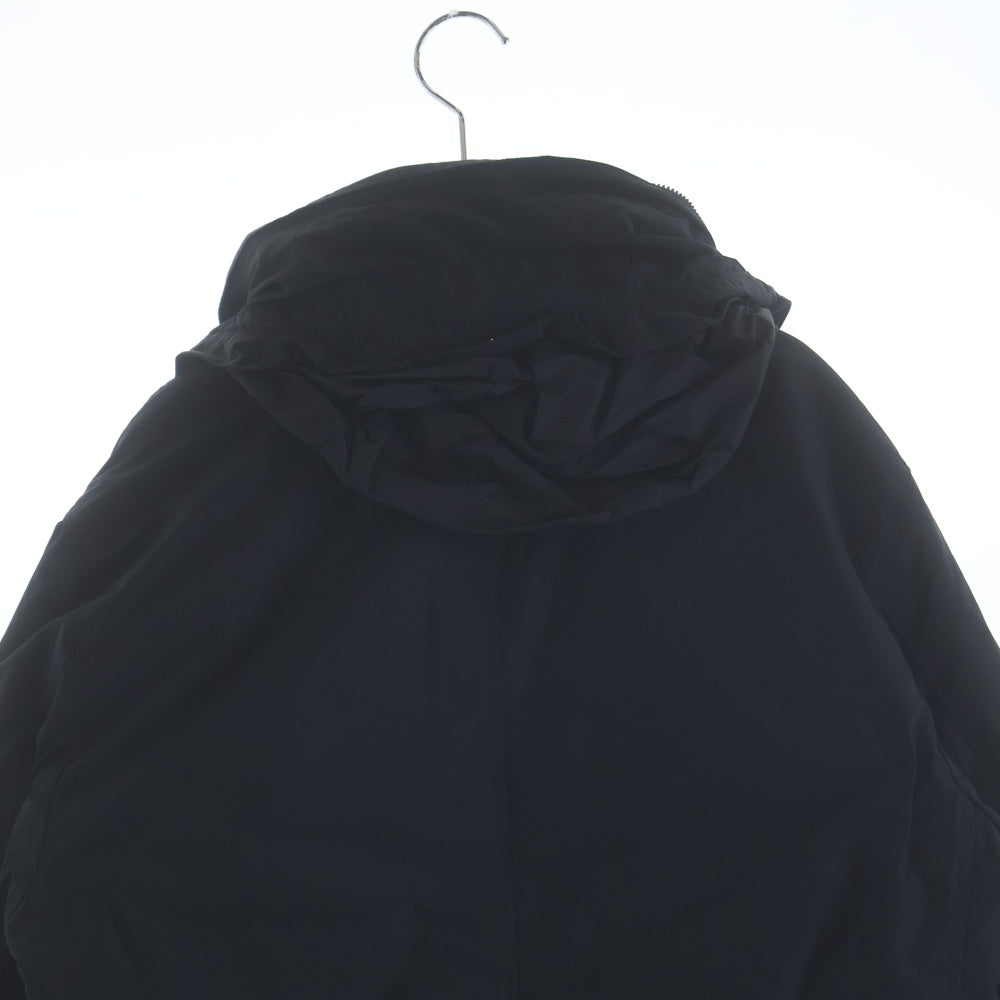 STONE ISLAND(ストーンアイランド) 18AW LUNGO 袖ロゴワッペン プリマロフト 中綿フーデッドロングコート ブラック 691570426