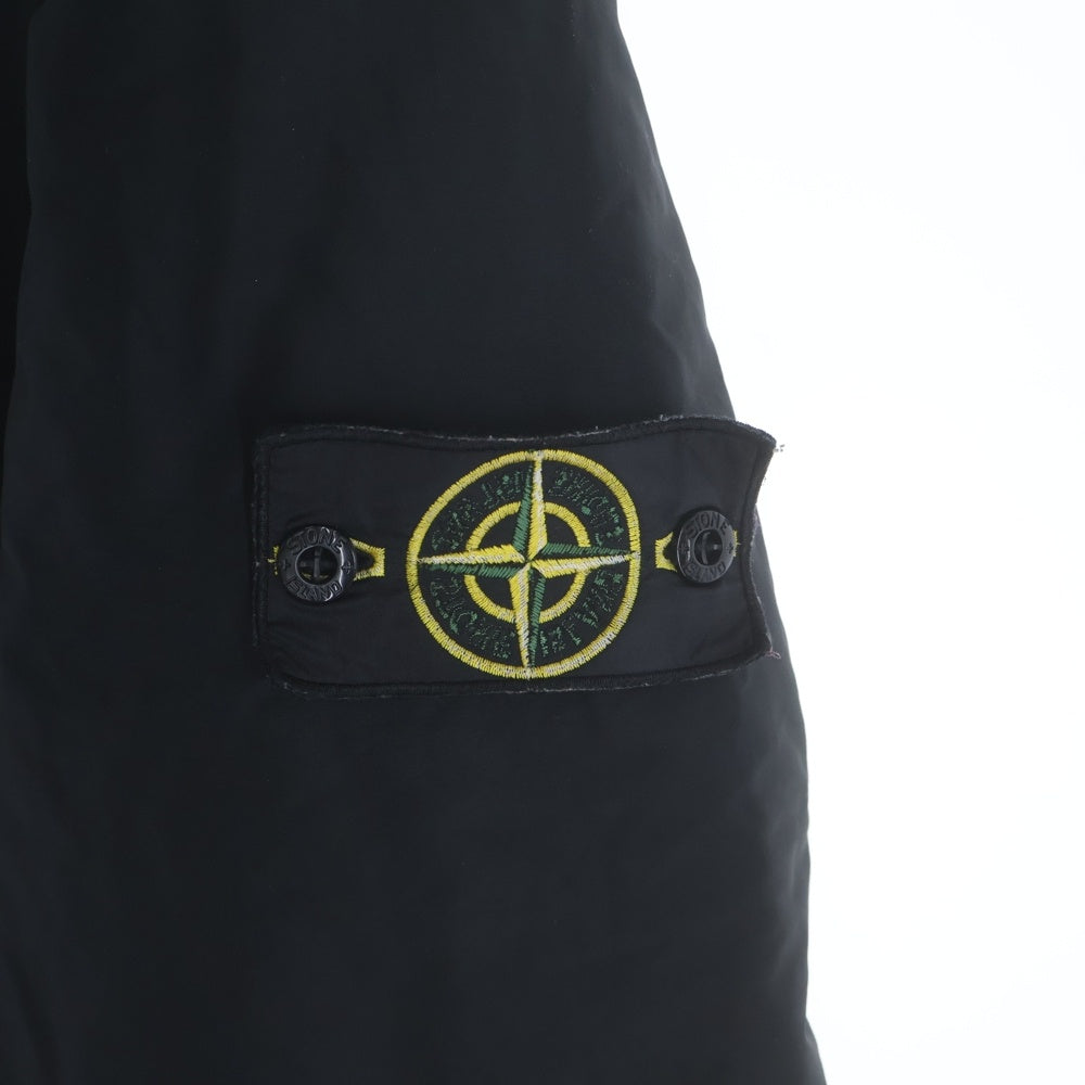 STONE ISLAND(ストーンアイランド) 18AW LUNGO 袖ロゴワッペン プリマロフト 中綿フーデッドロングコート ブラック 691570426
