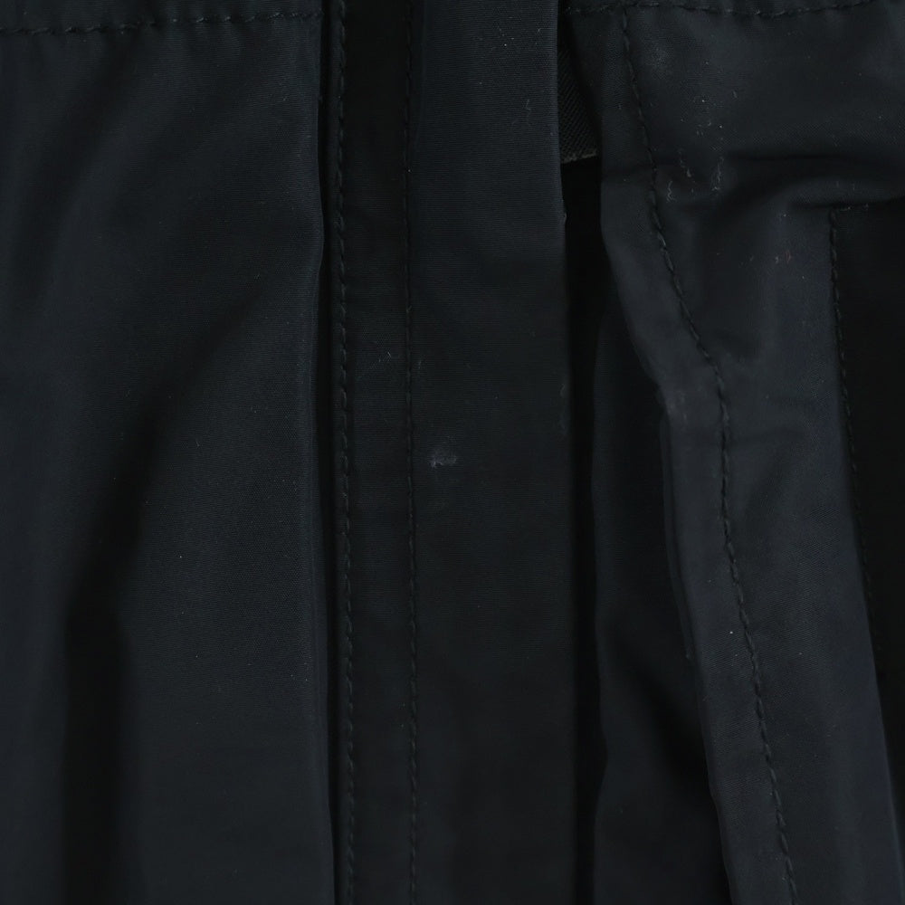 STONE ISLAND(ストーンアイランド) 18AW LUNGO 袖ロゴワッペン プリマロフト 中綿フーデッドロングコート ブラック 691570426
