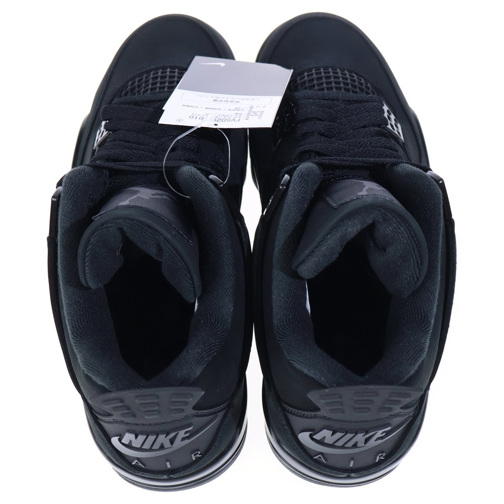 NIKE(ナイキ) AIR JORDAN 4 RETRO OG BLACK CAT エアジョーダン4 レトロ ブラックキャット ハイカットスニーカー US8.5/26.5cm FV5029-010