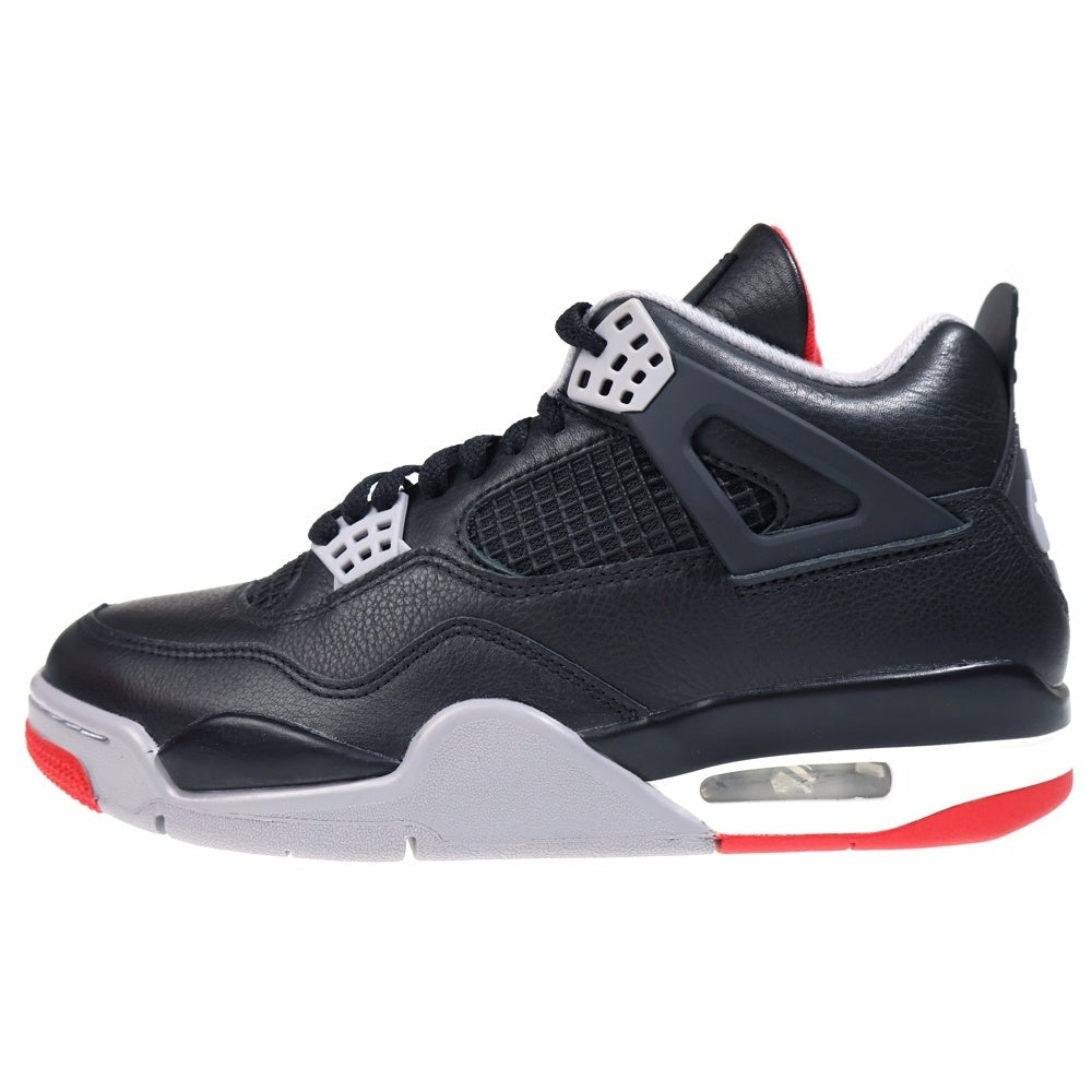 NIKE(ナイキ) AIR JORDAN 4 RETRO BRED REIMAGINED エアジョーダン4 レトロ ブレッドリイマジンド ハイカットスニーカー ブラック US8.5/26.5cm FV5029-006