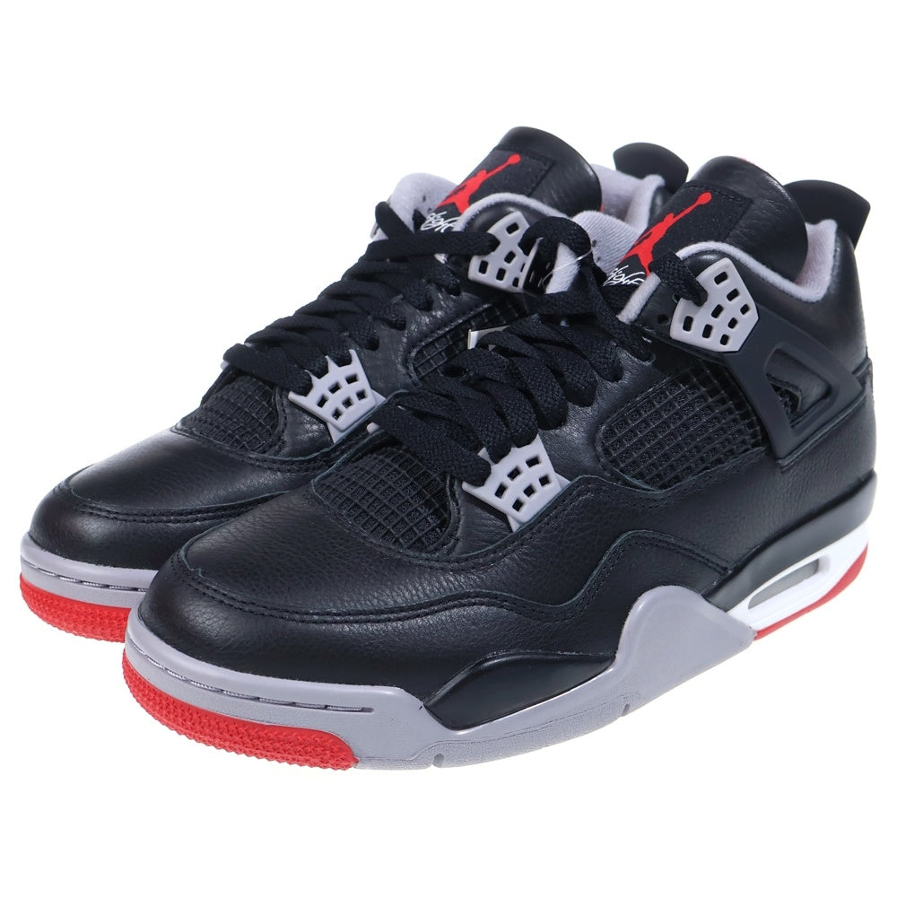 NIKE(ナイキ) AIR JORDAN 4 RETRO BRED REIMAGINED エアジョーダン4 レトロ ブレッドリイマジンド ハイカットスニーカー ブラック US8.5/26.5cm FV5029-006