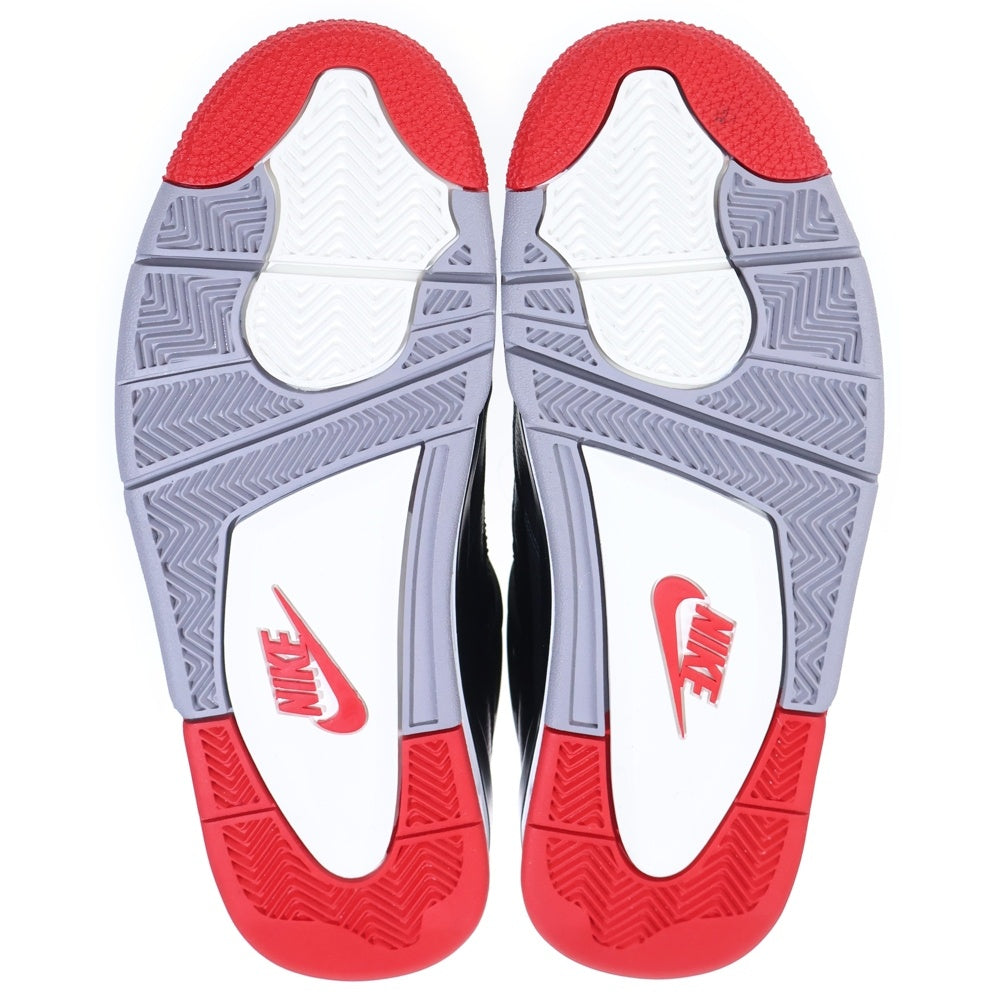 NIKE(ナイキ) AIR JORDAN 4 RETRO BRED REIMAGINED エアジョーダン4 レトロ ブレッドリイマジンド ハイカットスニーカー ブラック US8.5/26.5cm FV5029-006