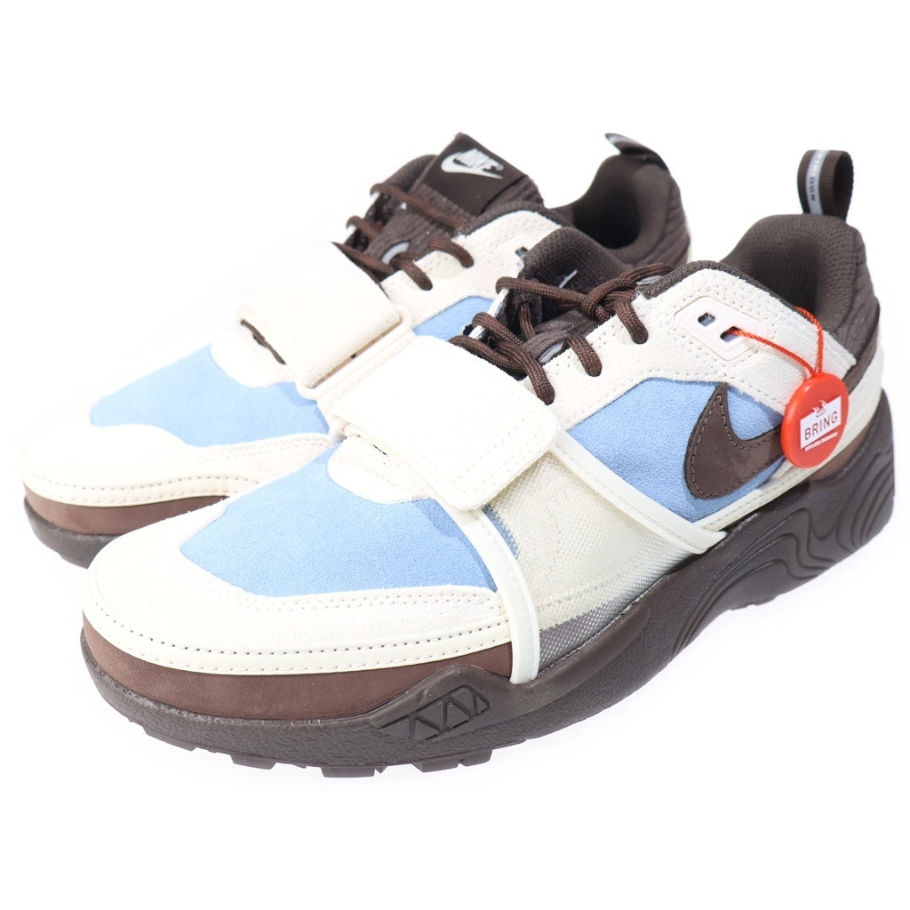 NIKE(ナイキ) ×TRAVIS SCOTT ZOOM FIELD JAXX トラヴィススコット ズームフィールド ジャックス ローカットスニーカー ベージュ/ブルー US8.5/26.5cm HQ3072-400