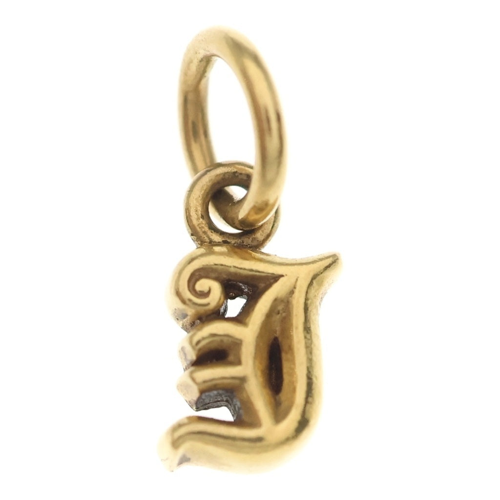 CHROME HEARTS(クロムハーツ) 22K STACK ALPHABET アルファベットスタックチャーム Jイニシャル ネックレストップ ゴールド