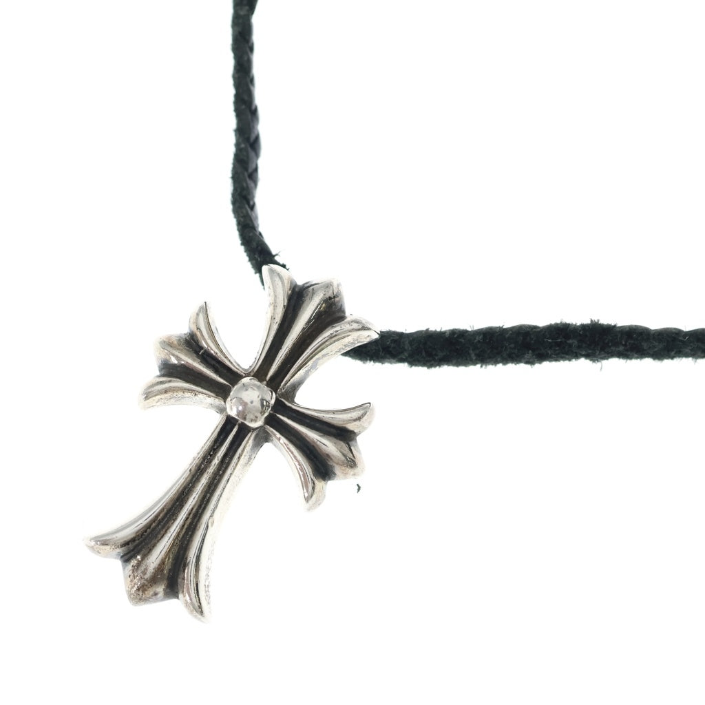 CHROME HEARTS(クロムハーツ) CH CRS SMLスモールCHクロス BC ボロチップブレイド ネックレス シルバー BCA220