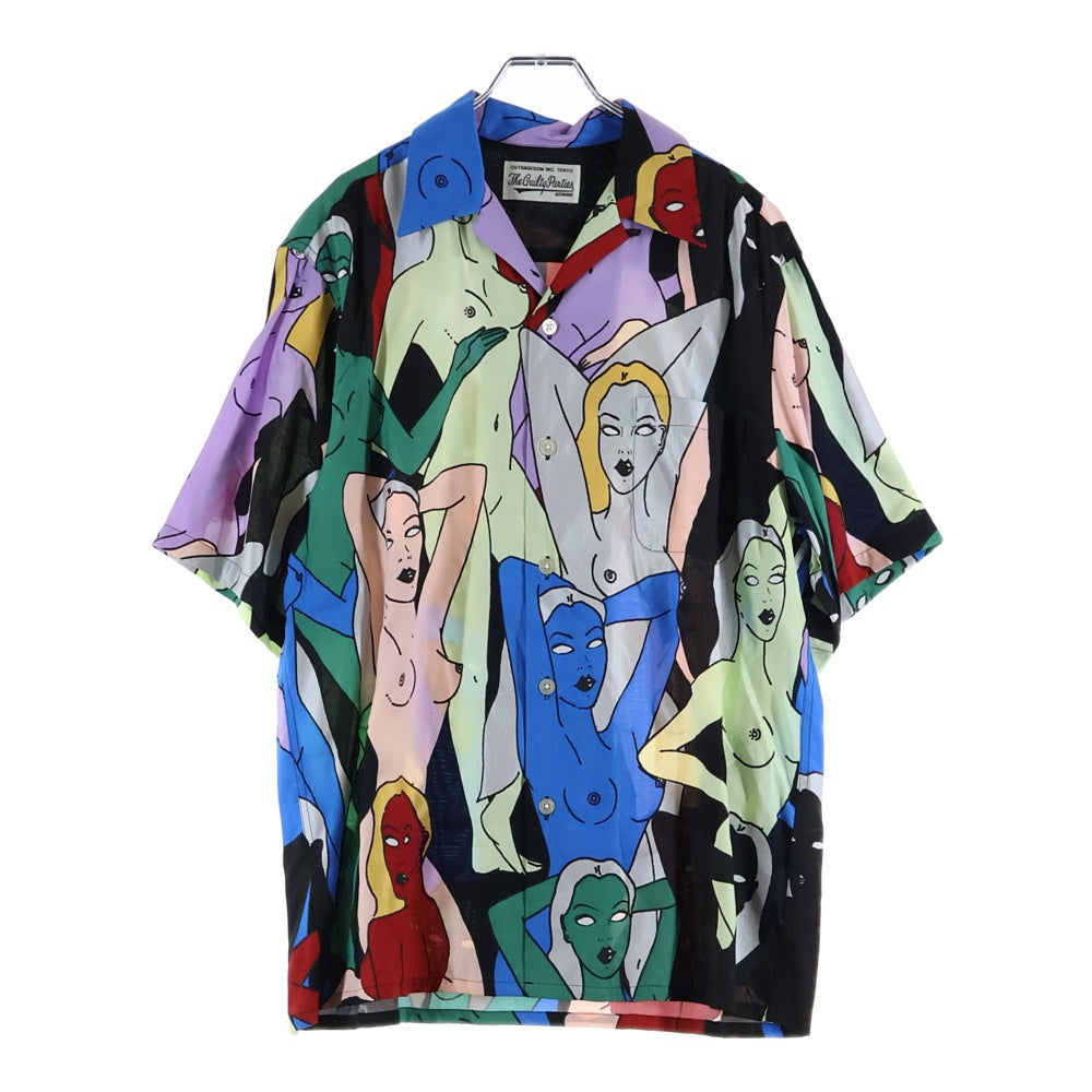 WACKO MARIA(ワコマリア) 22SS HAWAIIAN SHIRT S/S TYPE 2 天国東京百女図 総柄 半袖ハワイアンシャツ マルチカラー 22SS-WMS-HI02