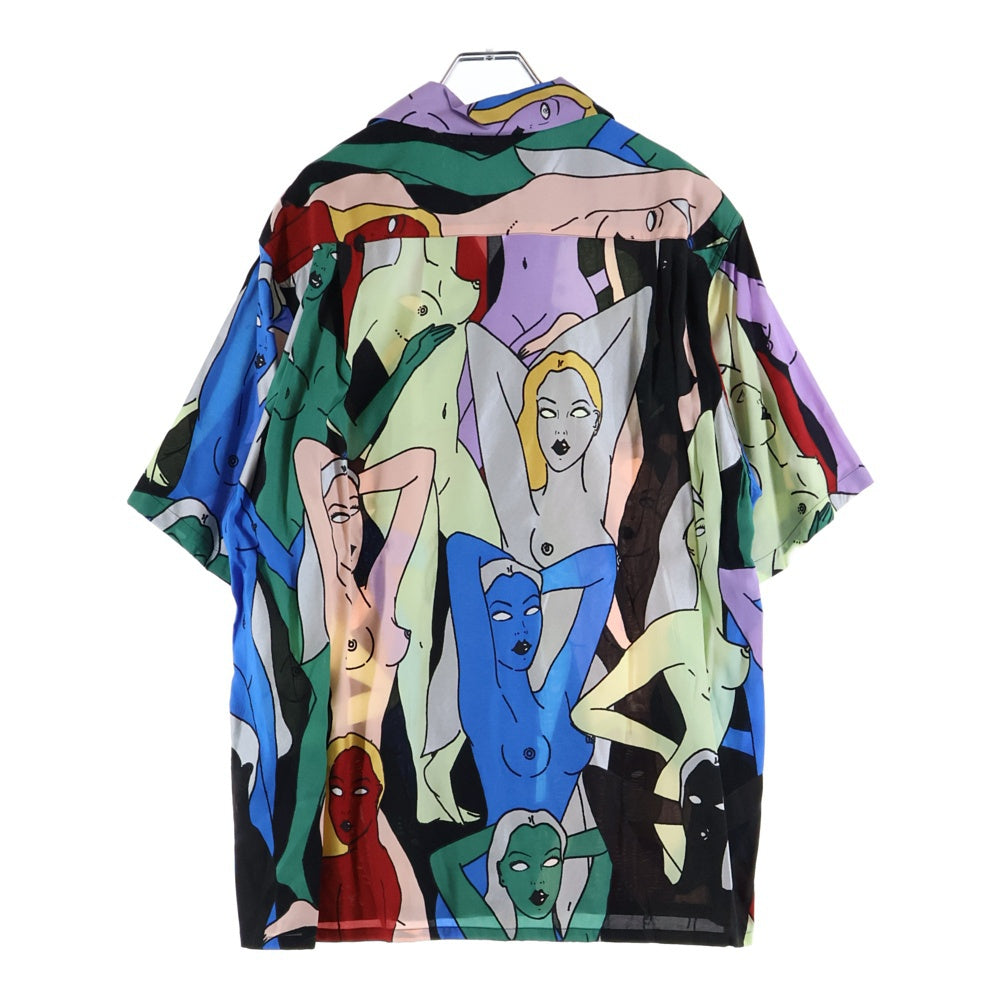 WACKO MARIA(ワコマリア) 22SS HAWAIIAN SHIRT S/S TYPE 2 天国東京百女図 総柄 半袖ハワイアンシャツ マルチカラー 22SS-WMS-HI02