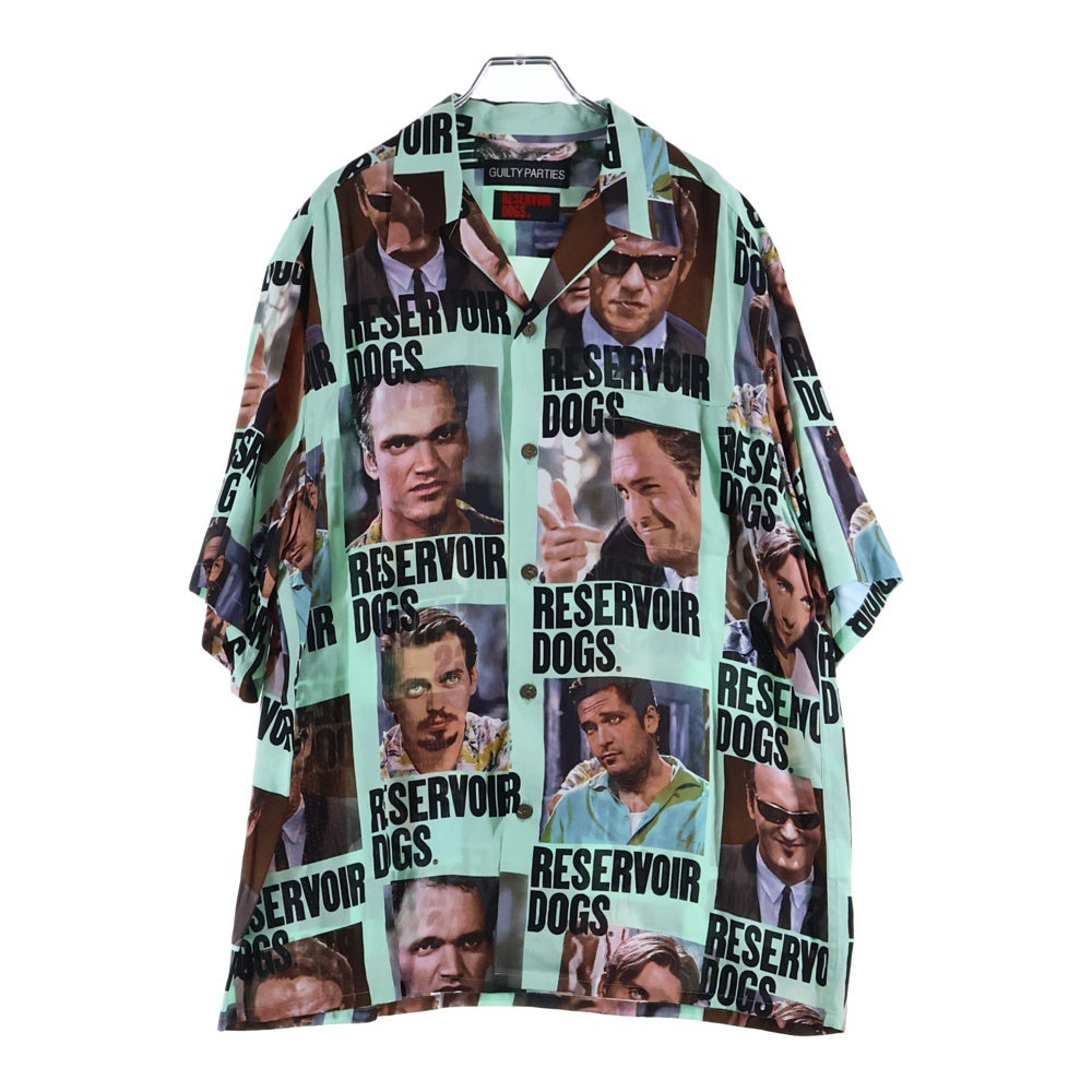 WACKO MARIA(ワコマリア) 24SS ×RESERVOIR DOGS S/S HAWAIIAN SHIRT TYPE-3 レザボアドッグス 総柄 半袖ハワイアンシャツ ミントグリーン RD-WM-HI03