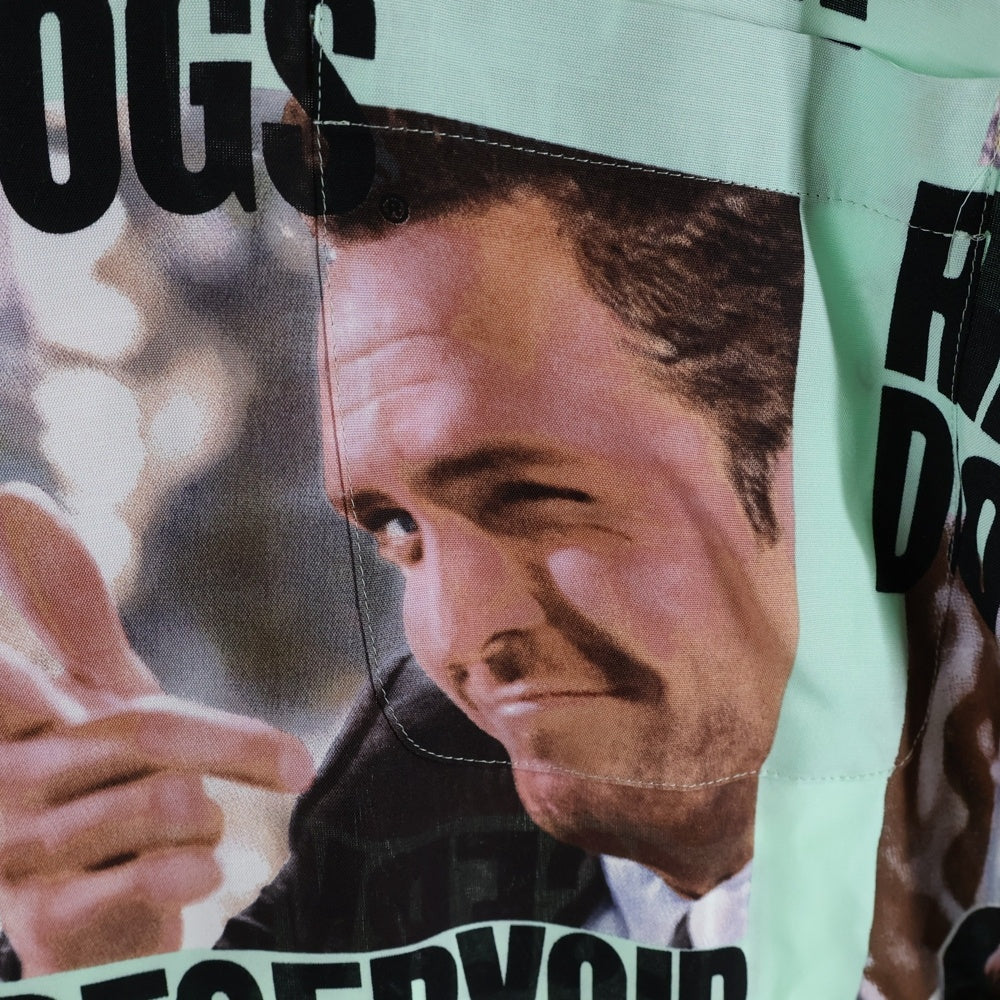 WACKO MARIA(ワコマリア) 24SS ×RESERVOIR DOGS S/S HAWAIIAN SHIRT TYPE-3 レザボアドッグス 総柄 半袖ハワイアンシャツ ミントグリーン RD-WM-HI03