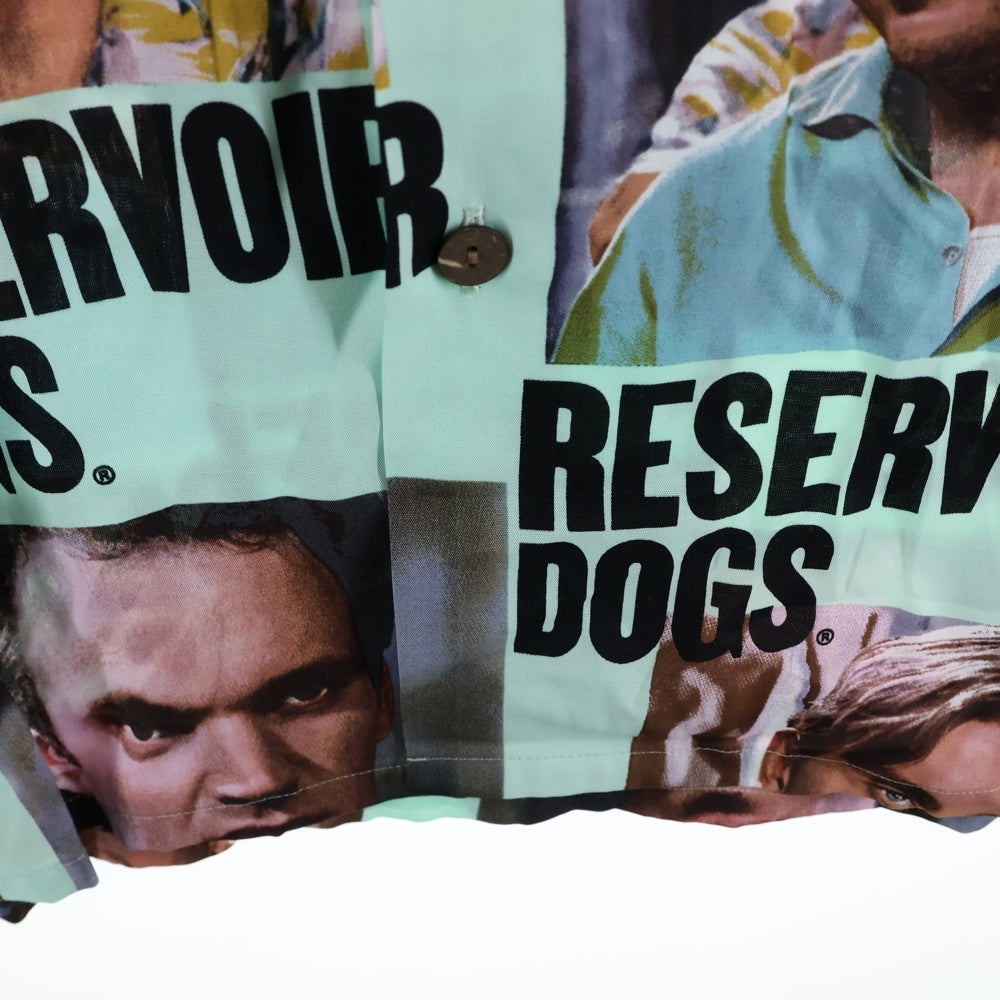 WACKO MARIA(ワコマリア) 24SS ×RESERVOIR DOGS S/S HAWAIIAN SHIRT TYPE-3 レザボアドッグス 総柄 半袖ハワイアンシャツ ミントグリーン RD-WM-HI03