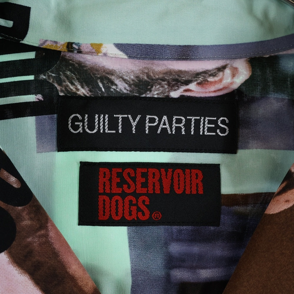 WACKO MARIA(ワコマリア) 24SS ×RESERVOIR DOGS S/S HAWAIIAN SHIRT TYPE-3 レザボアドッグス 総柄 半袖ハワイアンシャツ ミントグリーン RD-WM-HI03