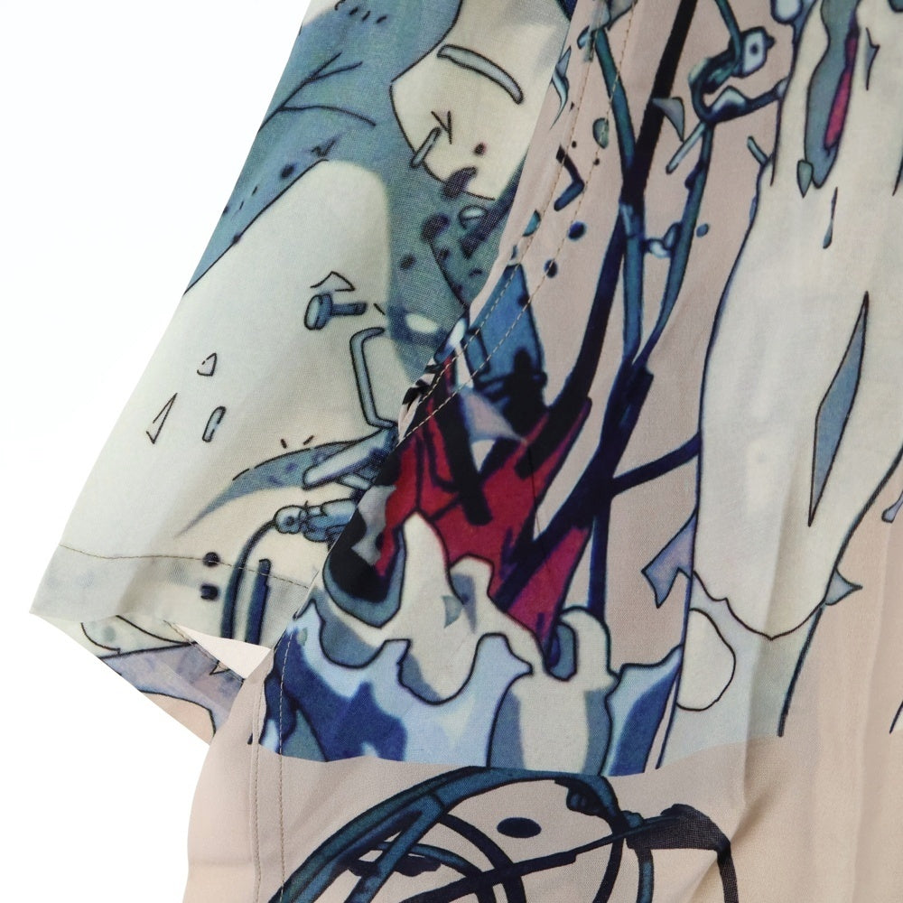 WACKO MARIA(ワコマリア) 23SS ×GHOST IN THE SHELL S/S HAWAIIAN SHIRT TYPE-4 攻殻機動隊 総柄 半袖ハワイアンシャツ ピンク GITS-WM-HI04