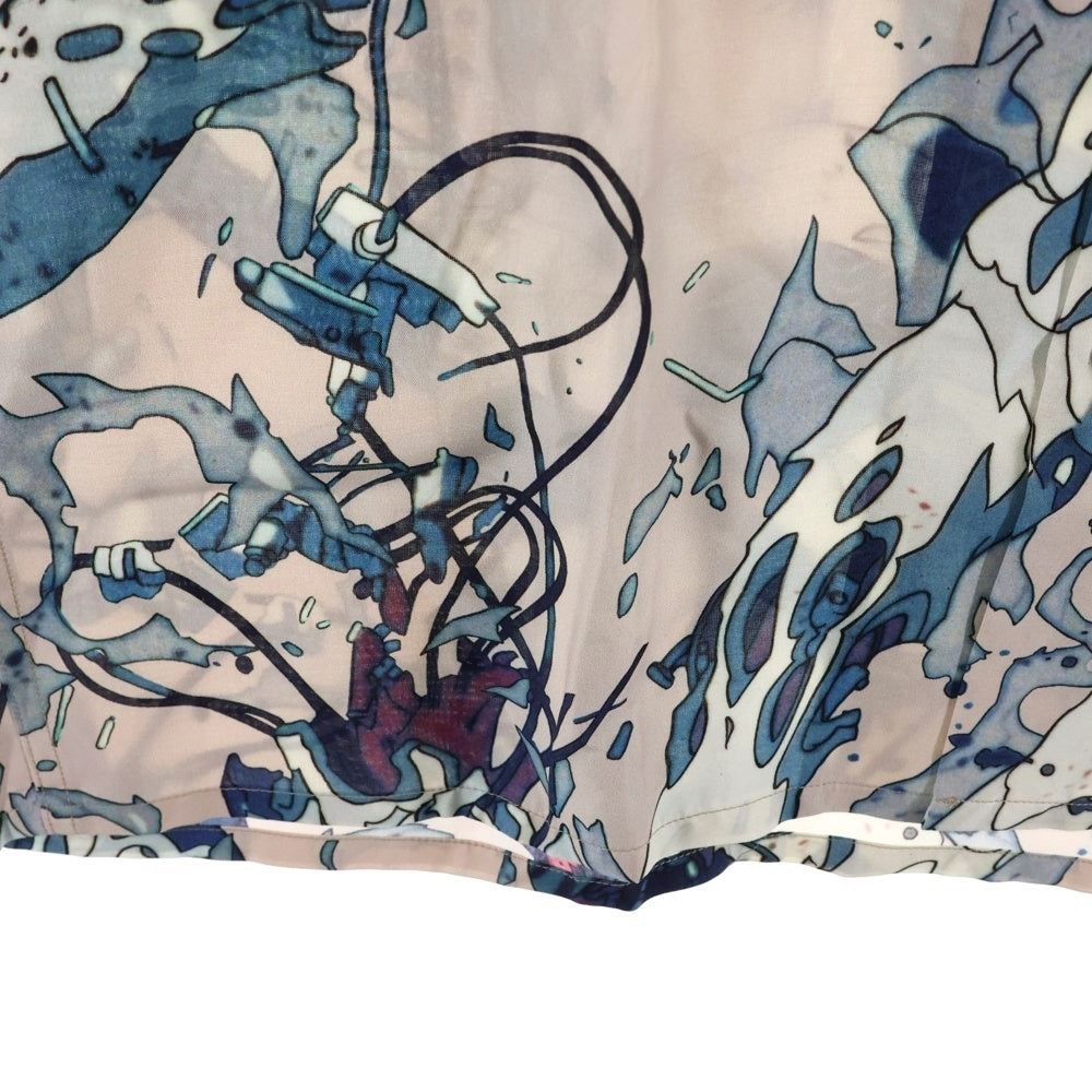 WACKO MARIA(ワコマリア) 23SS ×GHOST IN THE SHELL S/S HAWAIIAN SHIRT TYPE-4 攻殻機動隊 総柄 半袖ハワイアンシャツ ピンク GITS-WM-HI04