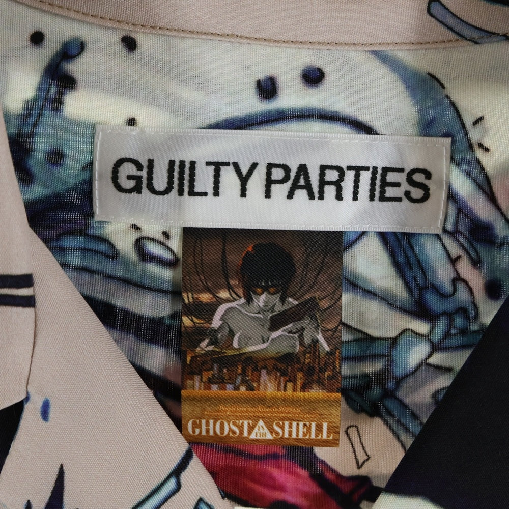 WACKO MARIA(ワコマリア) 23SS ×GHOST IN THE SHELL S/S HAWAIIAN SHIRT TYPE-4 攻殻機動隊 総柄 半袖ハワイアンシャツ ピンク GITS-WM-HI04