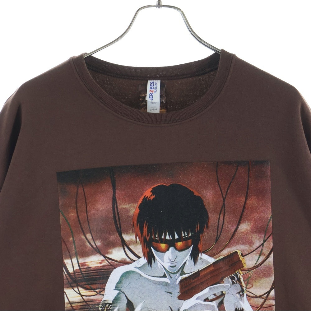 WACKO MARIA(ワコマリア) 23SS ×GHOST IN THE SHELL CREW NECK SWEAT SHIRT 攻殻機動隊 クルーネックスウェットシャツ トレーナー ブラウン GITS-WM-SS01