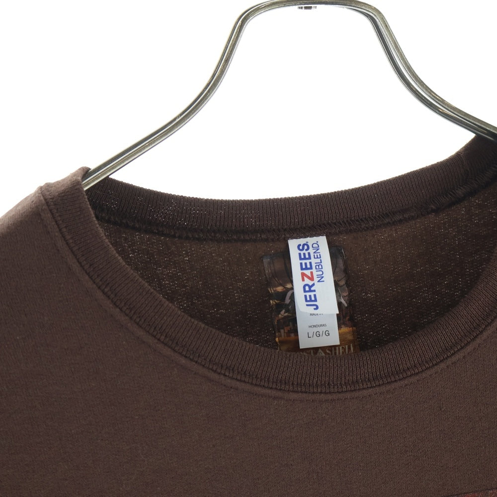 WACKO MARIA(ワコマリア) 23SS ×GHOST IN THE SHELL CREW NECK SWEAT SHIRT 攻殻機動隊 クルーネックスウェットシャツ トレーナー ブラウン GITS-WM-SS01