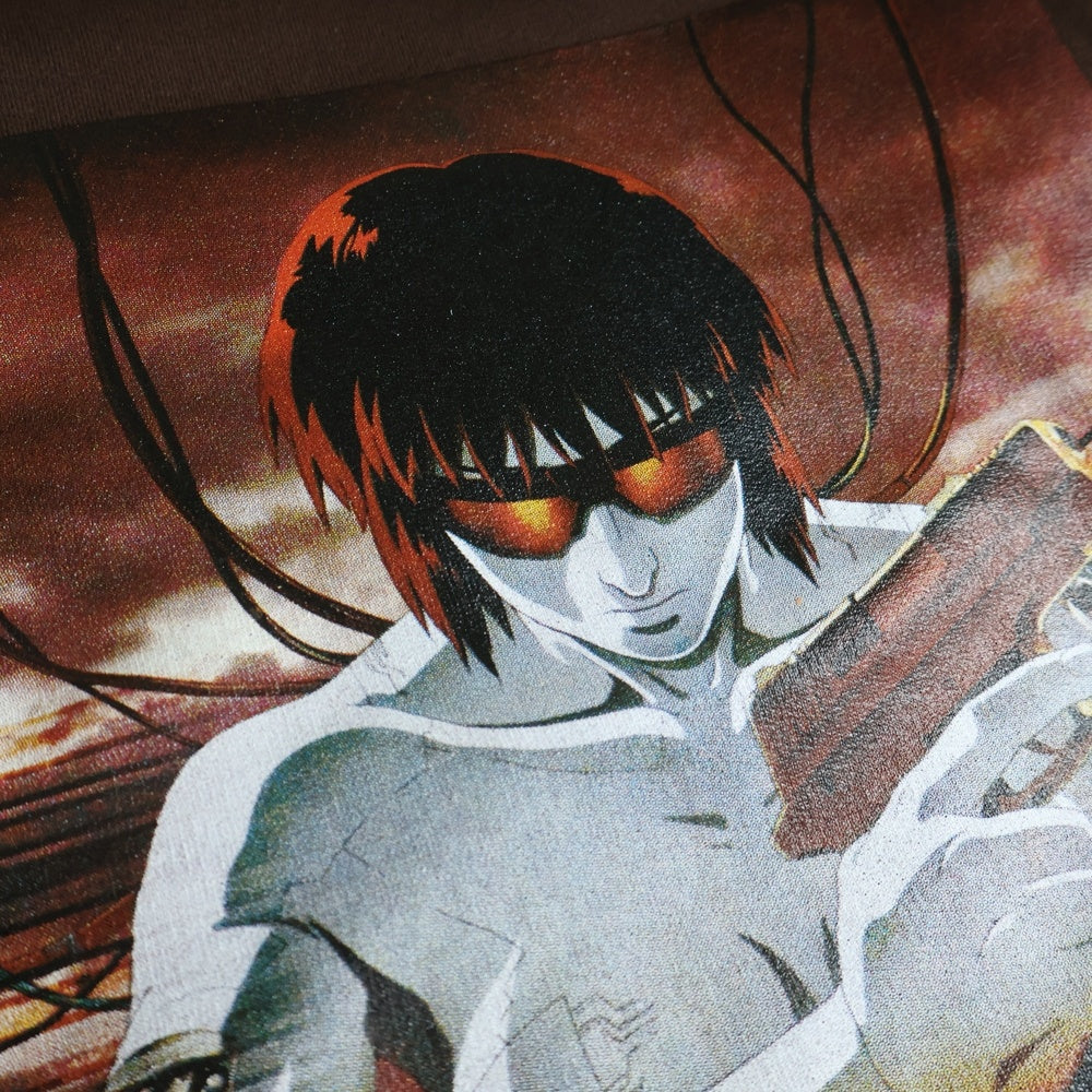 WACKO MARIA(ワコマリア) 23SS ×GHOST IN THE SHELL CREW NECK SWEAT SHIRT 攻殻機動隊 クルーネックスウェットシャツ トレーナー ブラウン GITS-WM-SS01