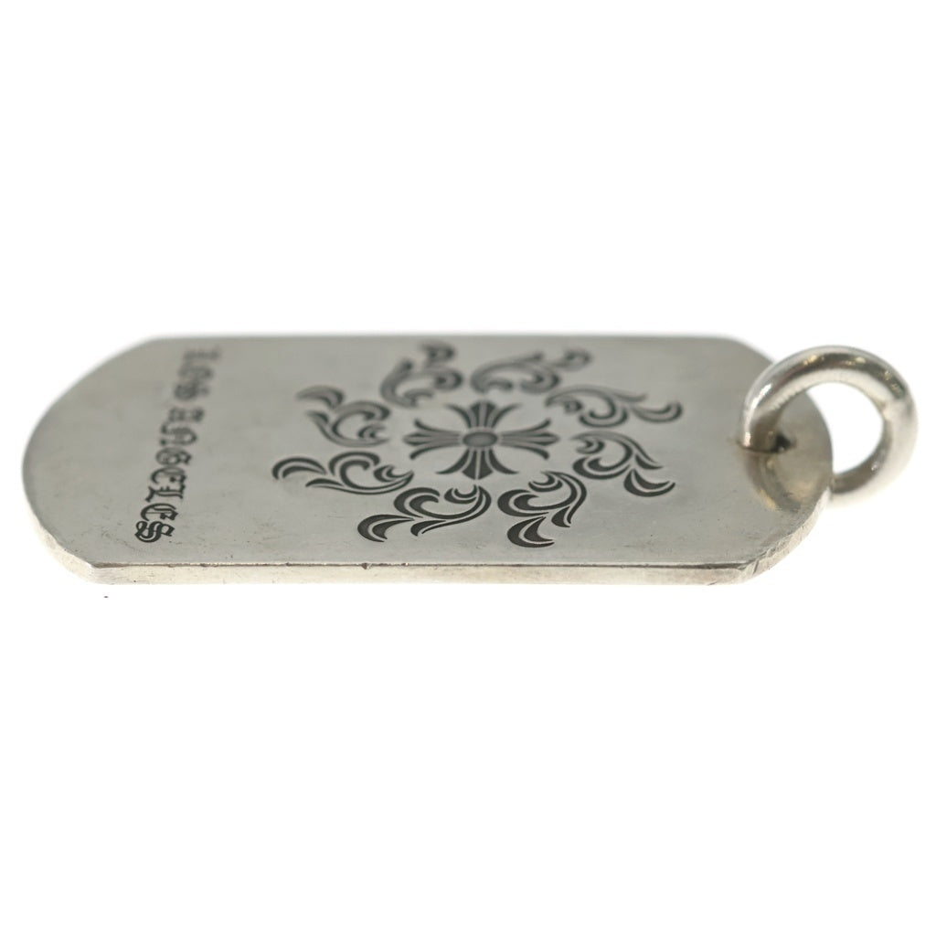 CHROME HEARTS(クロムハーツ) D TAG LRG LTD LA ロサンゼルス限定 CHシャイン ラージドックタグ ネックレストップ シルバー