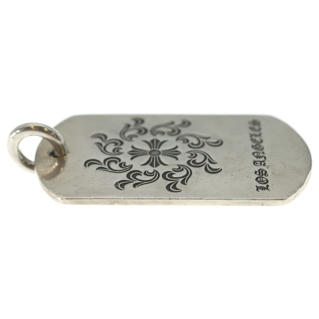 CHROME HEARTS(クロムハーツ) D TAG LRG LTD LA ロサンゼルス限定 CHシャイン ラージドックタグ ネックレストップ シルバー
