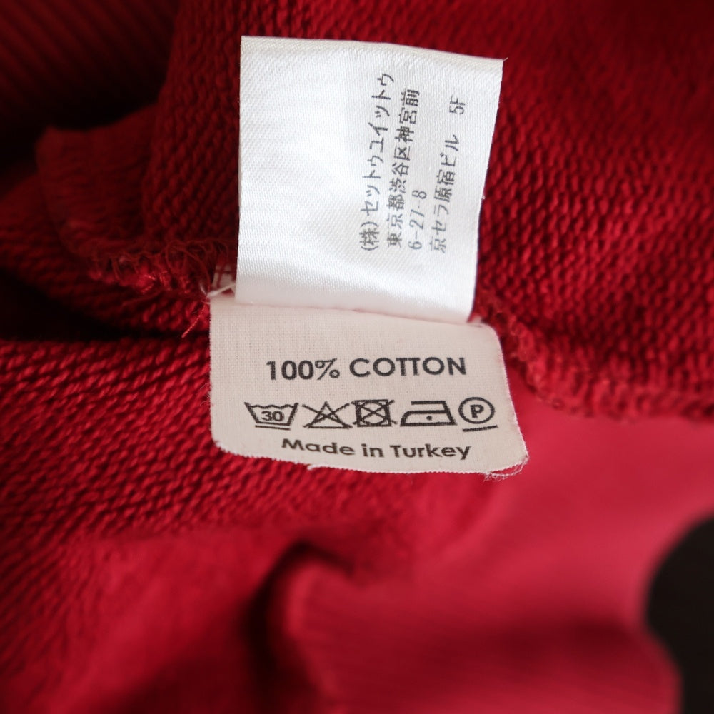 DRIES VAN NOTEN(ドリスヴァンノッテン) チェック柄 コットン フーデッド プルオーバー パーカー レッド/ブラック