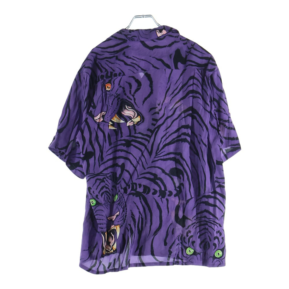 WACKO MARIA(ワコマリア) 22SS ×TIM LEHI S/S HAWAIIAN SHIRT ティムリーハイ レオパード ショートスリーブ ハワイアンシャツ パープル TIMLEHI-WM-HI27