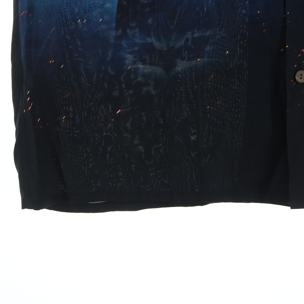 WACKO MARIA(ワコマリア) 25SS THE DARK KNIGHT TRILOGY S/S HAWAIIAN SHIRT TYPE-2 ザ ダークナイト トリロジー ショートスリーブ ハワイアンシャツ ブラック TDKT-WM-HI02