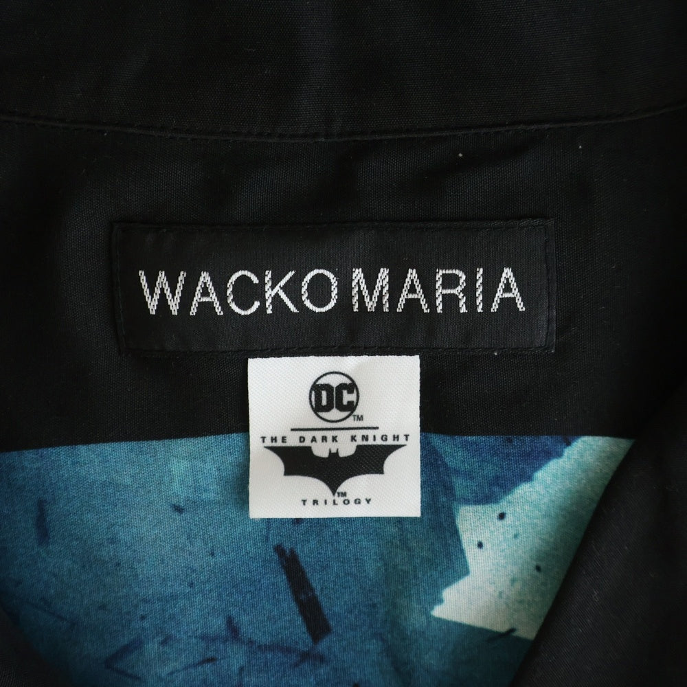 WACKO MARIA(ワコマリア) 25SS THE DARK KNIGHT TRILOGY S/S HAWAIIAN SHIRT TYPE-2 ザ ダークナイト トリロジー ショートスリーブ ハワイアンシャツ ブラック TDKT-WM-HI02