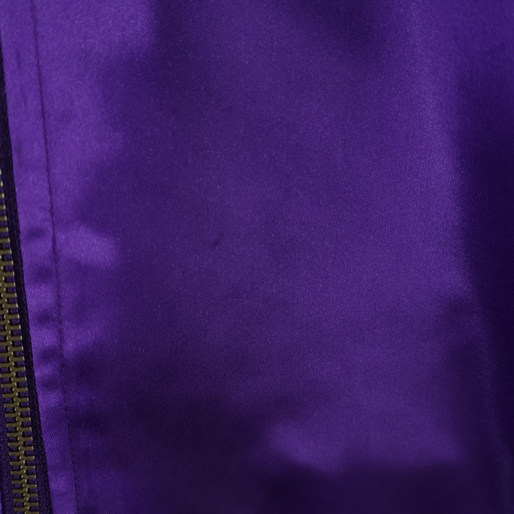 Mitchell&Ness(ミッチェル アンド ネス) OLD ENGLISH SATIN JACKET LA.LAKERS オールド イングリッシュ レイカーズ サテンジャケット パープル STJKEF18018-LAL