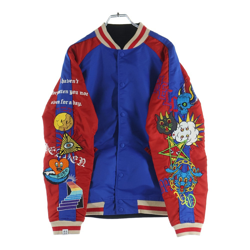 MAYO(メイヨー) ARM EMBROIDERY REVERSIBLE SOUVENIR JKT アーム エンブロイダリー リバーシブル スーベニアジャケット ブルー/レッド 21MY-SJ02