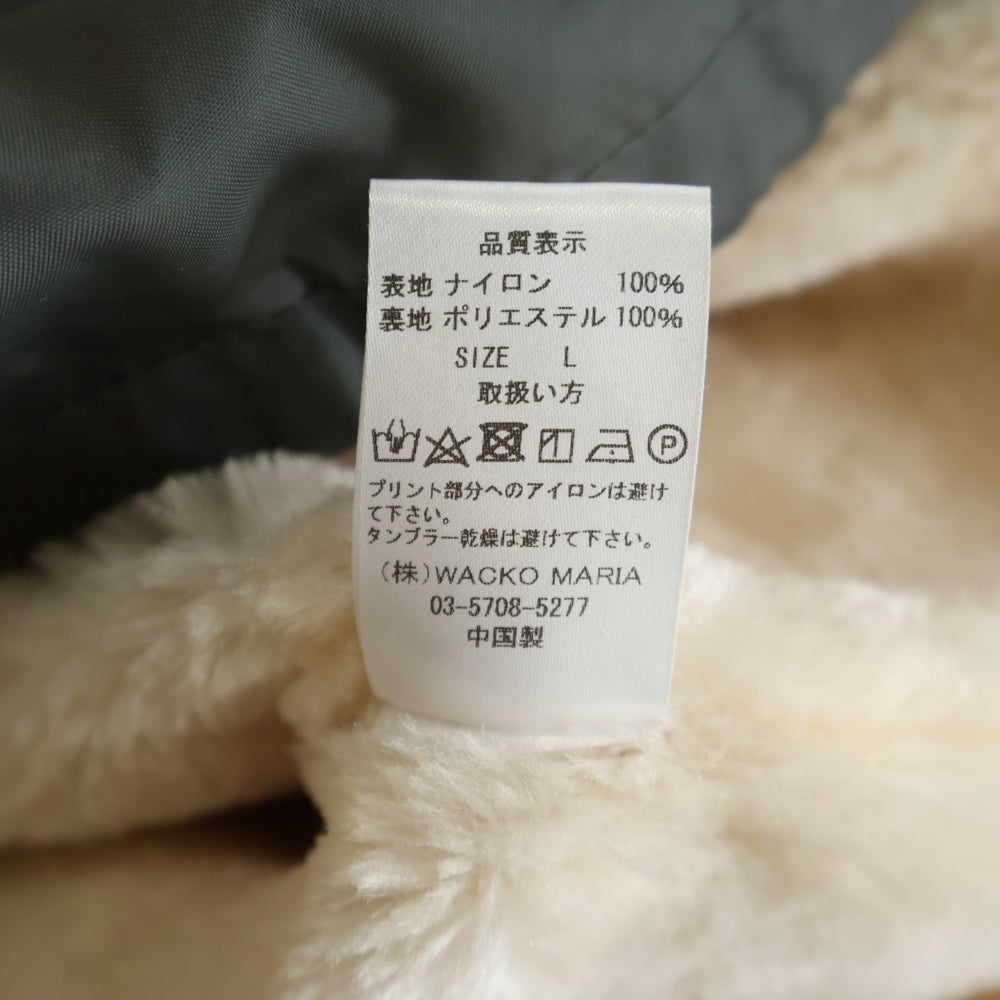 WACKO MARIA(ワコマリア) 22AW BOA COACH JACKET ボアライニング ナイロンコーチジャケット グレー 22FWE-WMO-BL03