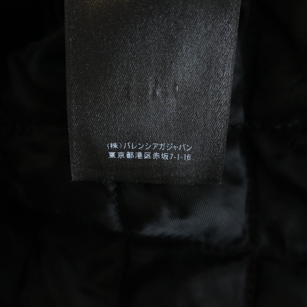 BALENCIAGA(バレンシアガ) 19AW ALLOVER LOGO FLUFFY ZIP UP JACKET オールオーバーロゴ フラフィー ジップアップ ボアジャケット ブラック 596185 THQ01