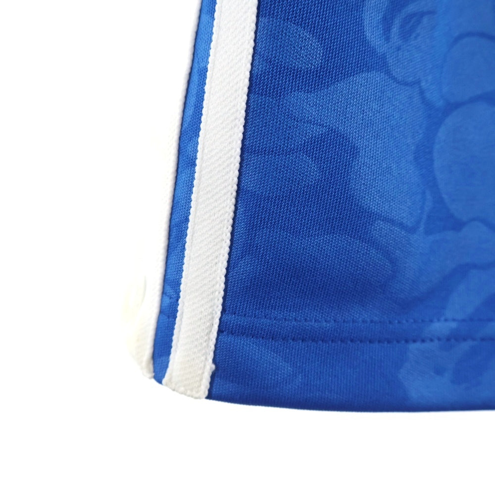 A BATHING APE(アベイシングエイプ) ×RUSSELL ATHLETIC ラッセル アスレチック ロゴパッチ スウェットパンツ ブルー 001PTJ731911C