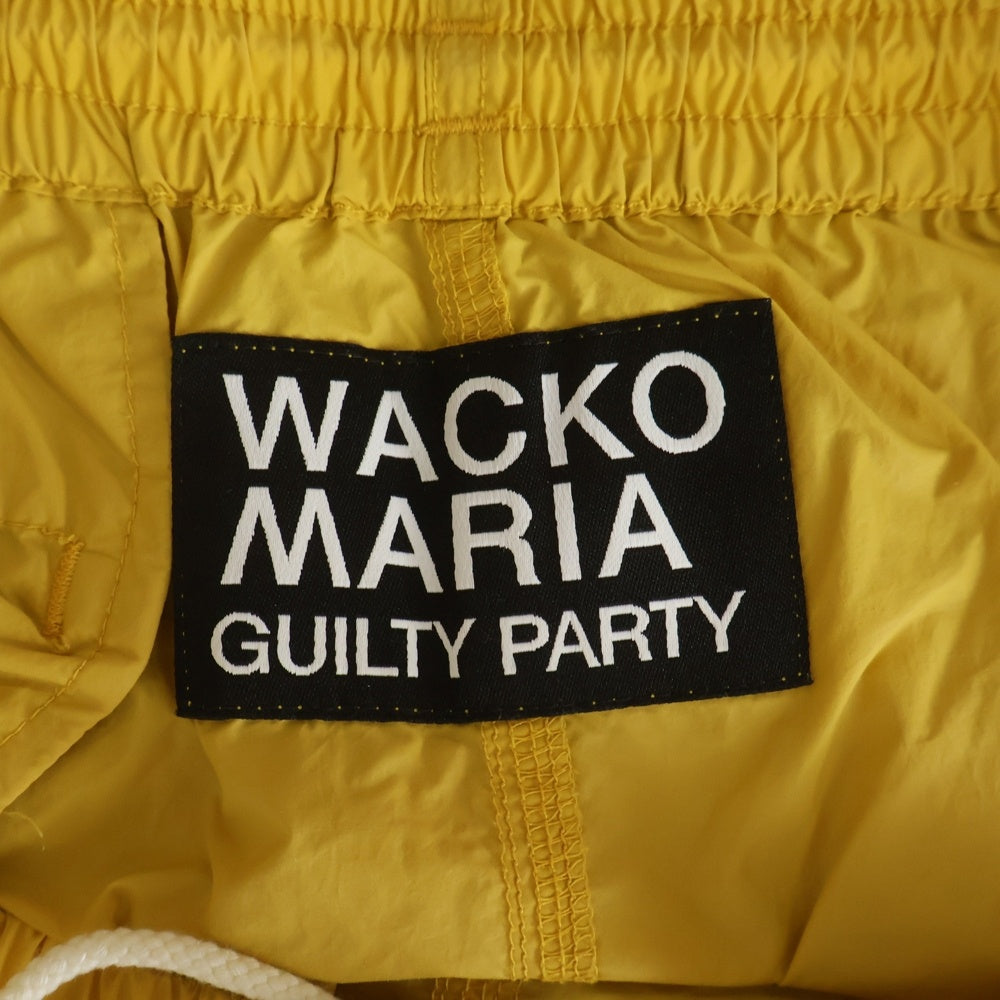 WACKO MARIA(ワコマリア) 24SS ATHLETIC SHORTS アスレチック ナイロンショーツ ハーフパンツ イエロー 24SS-WMP-PT14