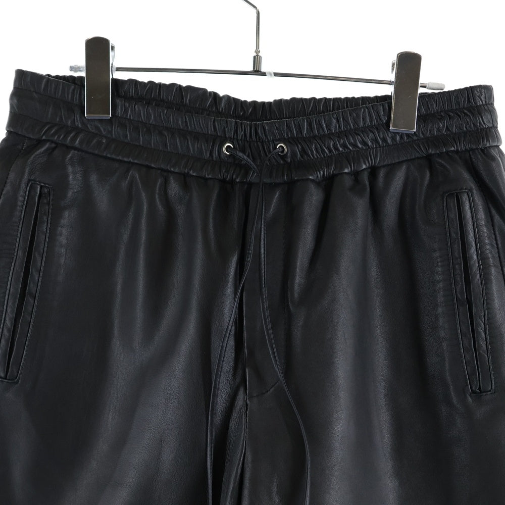 BREATH(ブレス) 22AW LEATHER TRACK PANTS レザー トラックパンツ ブラック BR22AW-P-1001