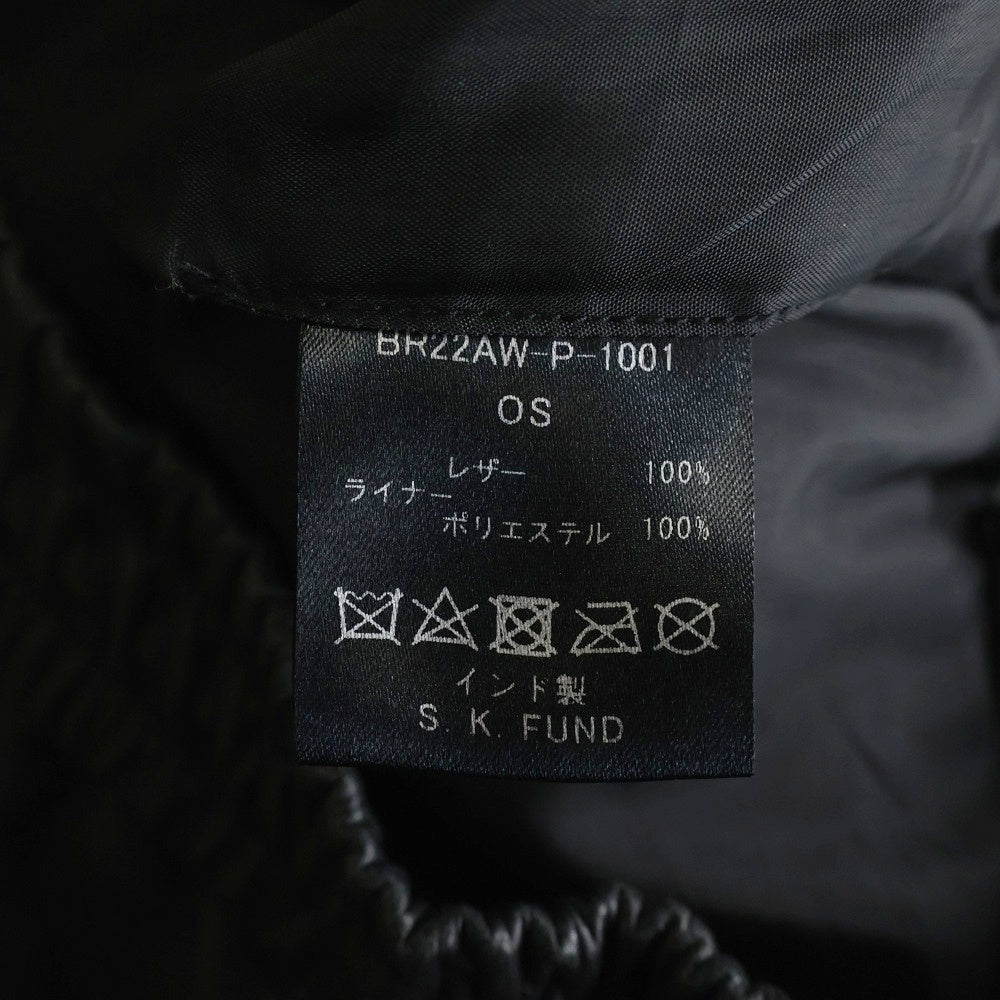 BREATH(ブレス) 22AW LEATHER TRACK PANTS レザー トラックパンツ ブラック BR22AW-P-1001