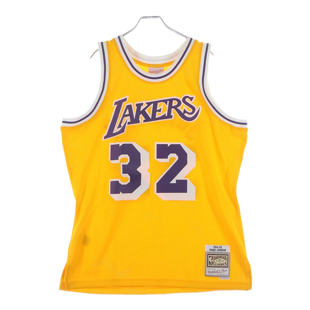 Mitchell&Ness(ミッチェル アンド ネス) SWINGMAN HOME JERSEY LAKERS 84 MAGIC JOHNSON スウィングマン ホーム ジャージ レイカーズ マジック ジョンソン ノースリーブ タンクトップ SMJYGS18175