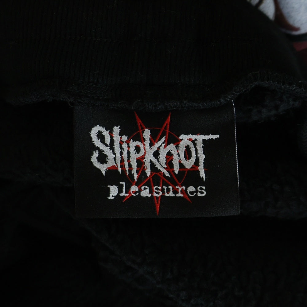 PLEASURES(プレジャーズ) ×SLIPKNOT SELF TITLED SWEATPANTS スリップノット セルフ タイトル スウェットパンツ ブラック