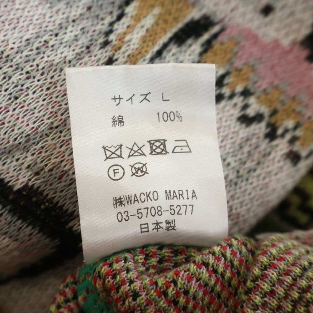 WACKO MARIA(ワコマリア) 22AW ×TIM LEHI JACQUARD SWEATER TYPE-2 ティムリーハイ ジャガード クルーネックニットセーター マルチカラー 22FW-WMK-KN16
