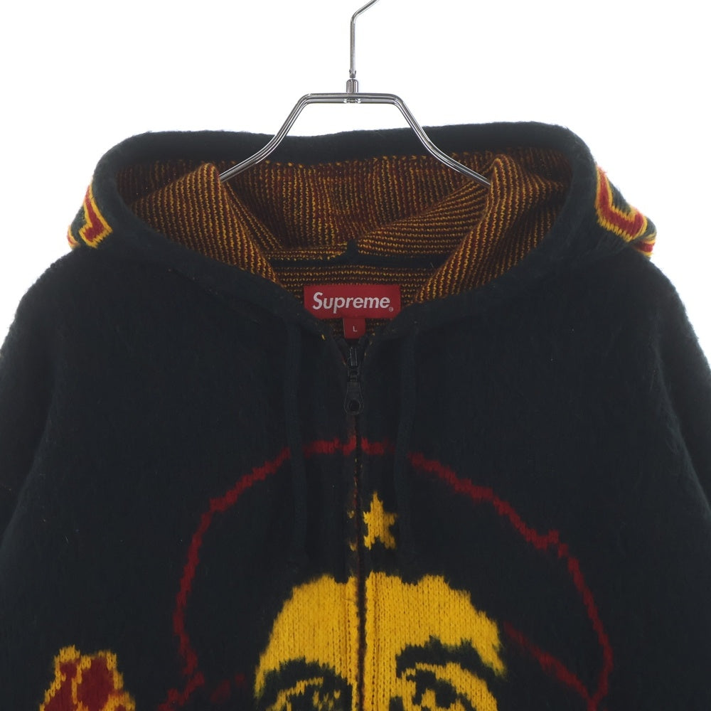 SUPREME(シュプリーム) 21SS Che Hooded Zip Up Sweater チェ フーデッド ジップアップセーター ニットパーカー ブラック