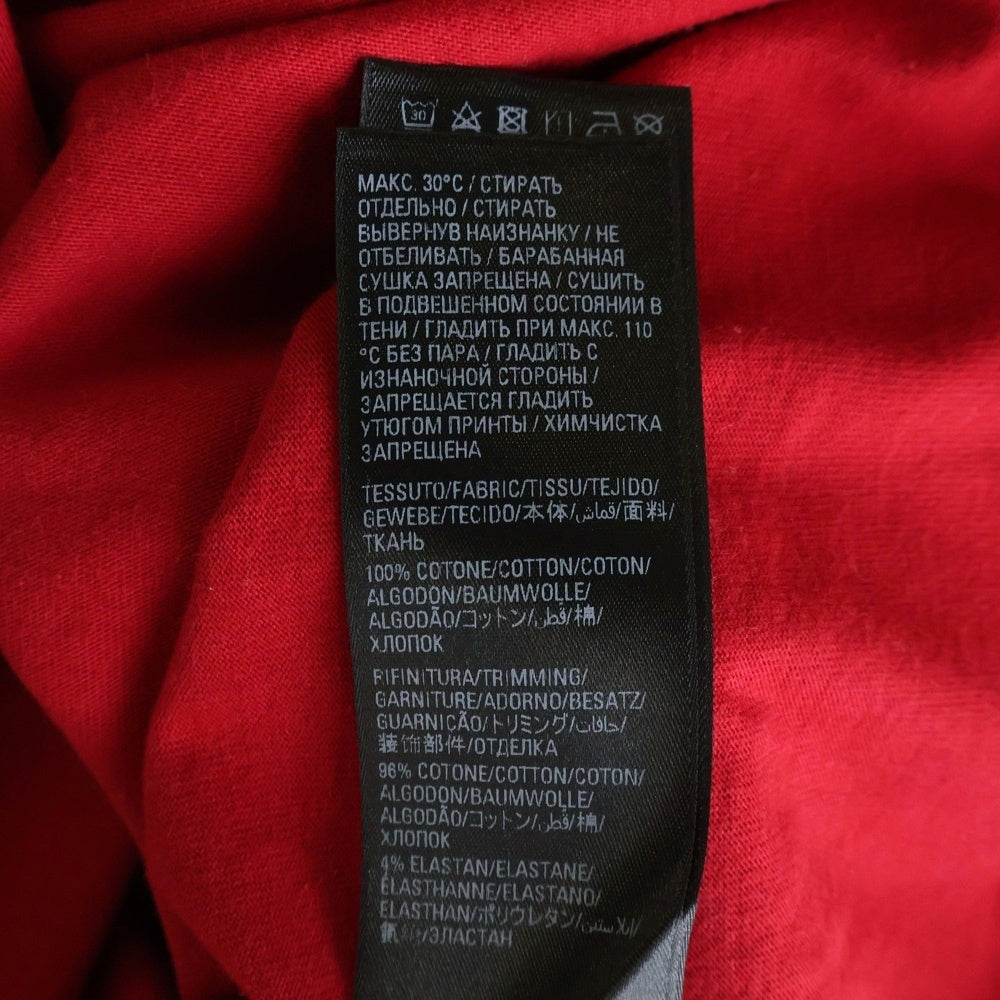 BALENCIAGA(バレンシアガ) 23SS ×ADIDAS アディダス フロントロゴ クルーネック半袖Tシャツ カットソー レッド 739101 TNVA6