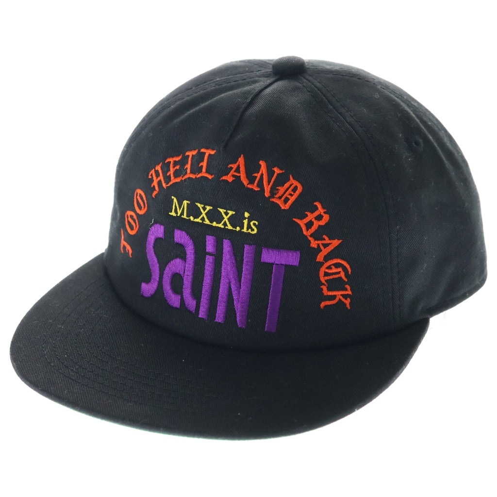 SAINT MICHAEL(セントマイケル) 25AW SINNER SHINE シンナー シャイン フロントロゴ ベースボールキャップ 帽子 ブラック SM-HR1-0000-090
