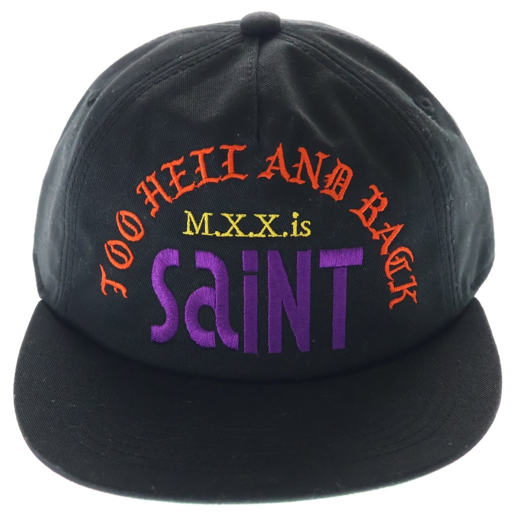 SAINT MICHAEL(セントマイケル) 25AW SINNER SHINE シンナー シャイン フロントロゴ ベースボールキャップ 帽子 ブラック SM-HR1-0000-090