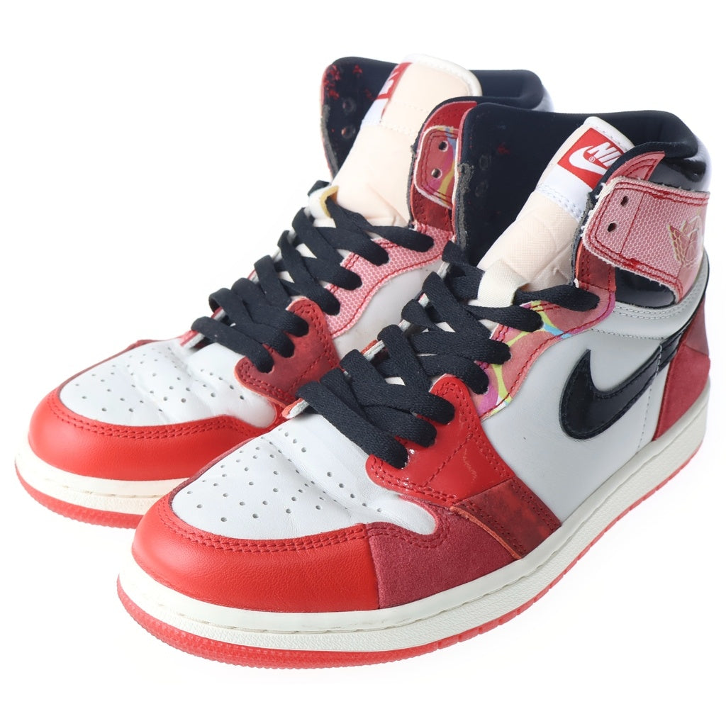 NIKE(ナイキ) ×SPIDER MAN AIR JORDAN 1 HIGH OG SP スパイダーマン エアジョーダン 1 ハイカットスニーカー ホワイト/レッド US8.5/26.5cm DV1748-601