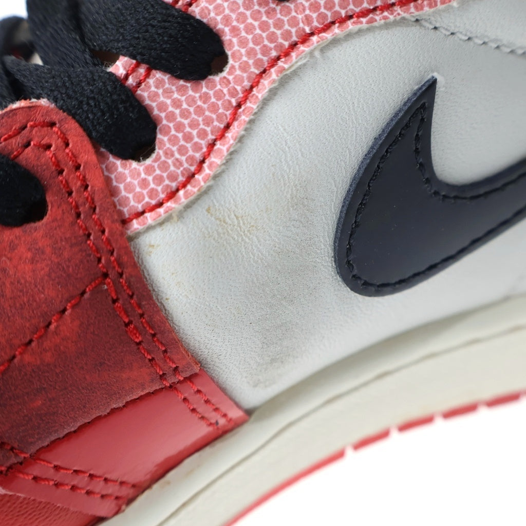 NIKE(ナイキ) ×SPIDER MAN AIR JORDAN 1 HIGH OG SP スパイダーマン エアジョーダン 1 ハイカットスニーカー ホワイト/レッド US8.5/26.5cm DV1748-601