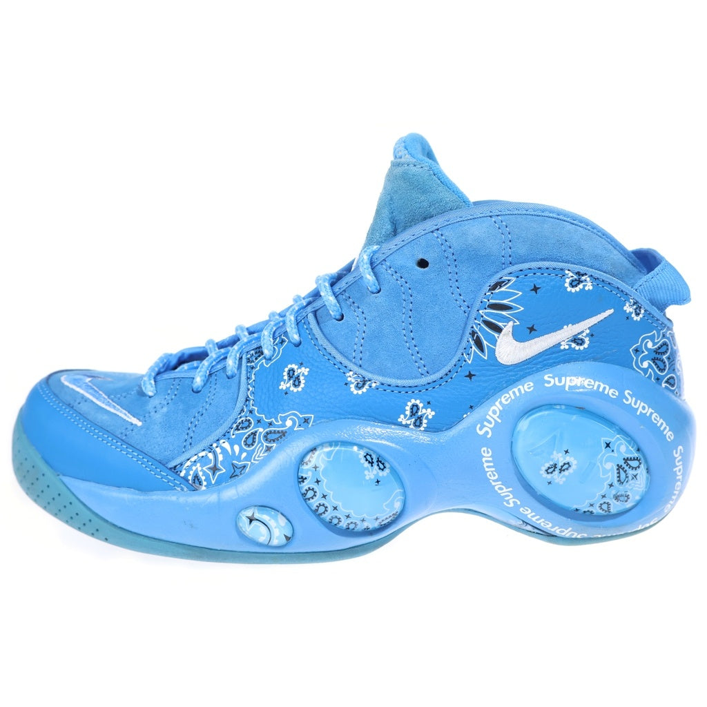 NIKE(ナイキ) 22SS ×SUPREME AIR ZOOM FLIGHT 95 シュプリーム エアズーム フライト ユニバーシティ ローカットスニーカー ブルー US8/26cm DJ8604-400