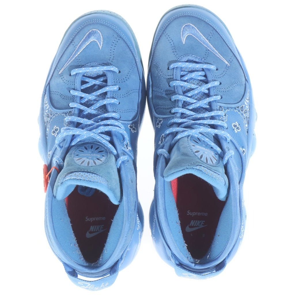 NIKE(ナイキ) 22SS ×SUPREME AIR ZOOM FLIGHT 95 シュプリーム エアズーム フライト ユニバーシティ ローカットスニーカー ブルー US8/26cm DJ8604-400