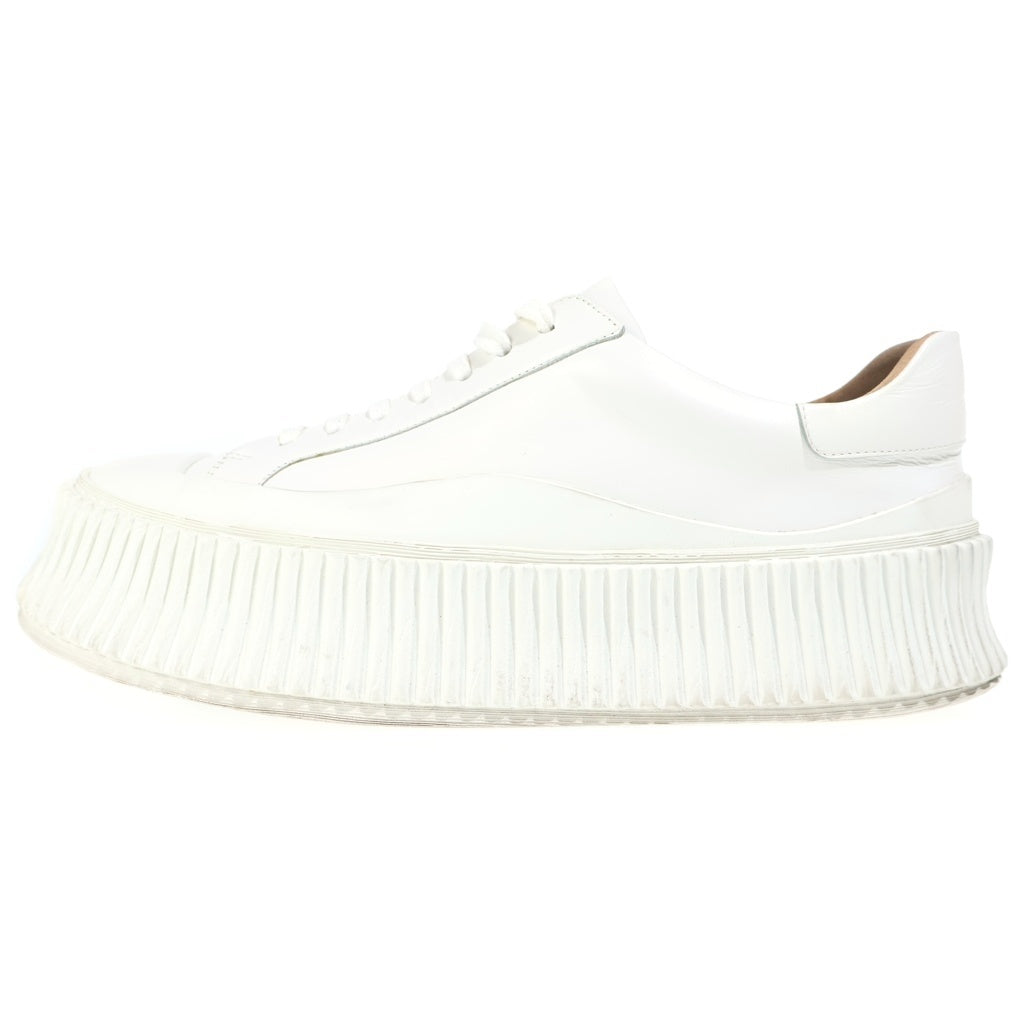 JIL SANDER(ジルサンダー) プラットフォーム レザー ローカットスニーカー ホワイト レディース J15WS0002