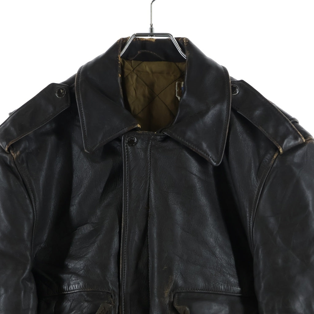 SCHOTT(ショット) 80S VINTAGE A-2 LEATHER FLIGHT JACKET ヴィンテージ レザー フライトジャケット ブラウン